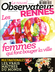 Le Nouvel Observateur. Rennes, les 40 femmes sui font bouger la ville. « Sophie Briand-Collet, habillage maison » (mars 2013)
